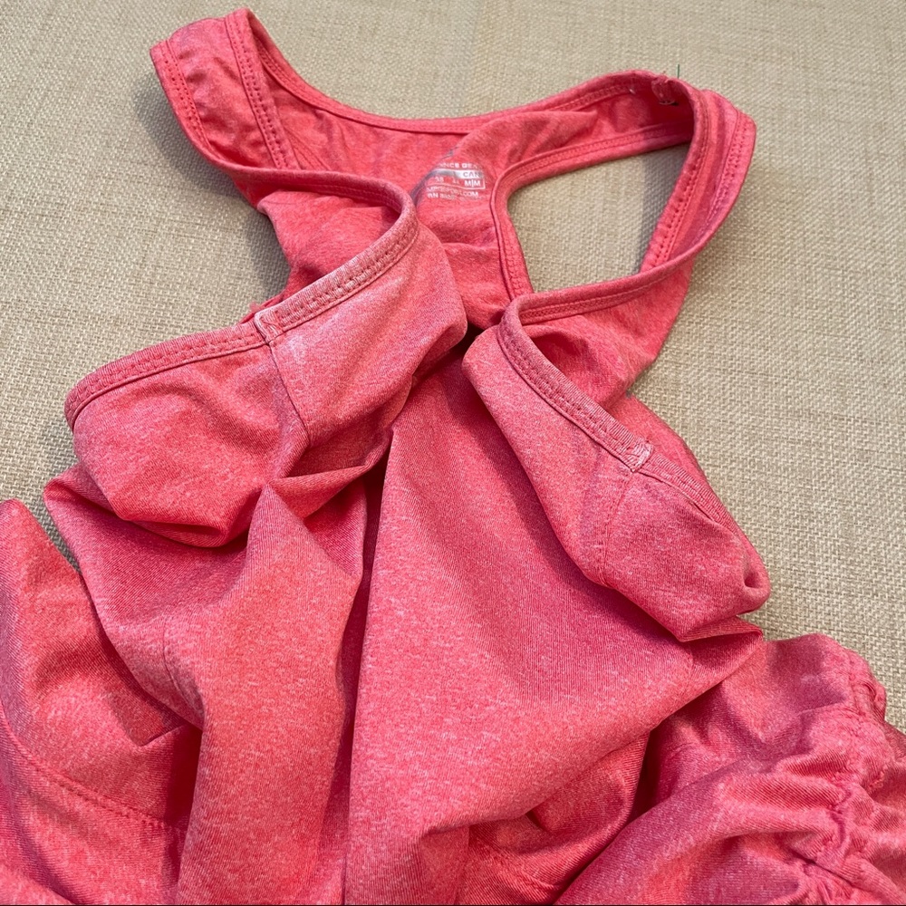 MPG Pink/Peach Racerback Drawstring Tank Top - Picture 6 of 11